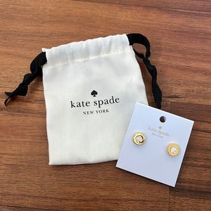 Authentic never worn gold Kate spade earrings ♠️